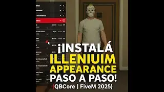 ✨ Illenium Appearance 2025 🔥 | Paso a Paso 🛠️ | QBCore | FiveM RP 🎮