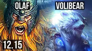 OLAF vs VOLIBEAR (TOP) | 9 solo kills, 68% winrate, Dominating | KR Master | 12.15