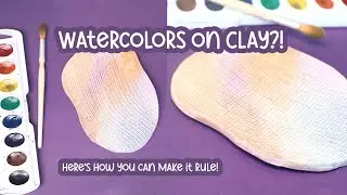 Watercolor on Air Dry Clay?! DIY Trivet Tutorial You’ll Want to Try TODAY!