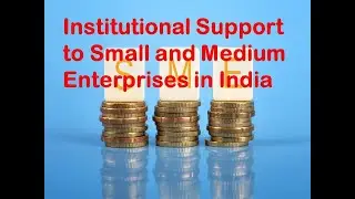 Institutional Support to Small and Medium Enterprises in India