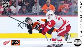 Breakaways Everywhere in Philly | Red Wings at Flyers | January 21, 2025 | NHL Strat Replay