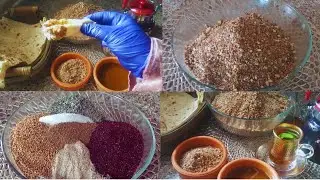 زعتر بلدي على اصوله مع اضافة نوعين مكسرات اختياري .. Baladi thyme on its origins