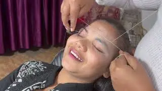 ￼ eyebrowthreading tutorial perfect shape,￼ kaise banaye ￼
