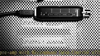 Shure X2u XLR-to-USB Signal Adapter with Headphone Jack, Integrated Pre-amp with Mic Gain Control,