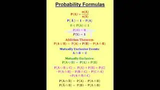 Probability Formulas -1