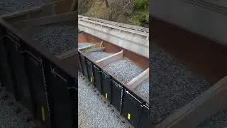 Train Hopper Has Wooden Separators. #railway #trains #shorts