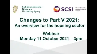 Webinar: Changes to Part V 2021: An overview for the housing sector
