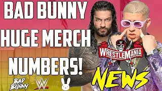 WWE NEWS | Bad Bunny sells HUGE WWE merchandise | 2021 LOW RAW viewership | Nia Jax goes viral