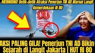 GOOSEBACKS! Indonesian Army Paratroopers' Performance at the 80th Indonesian Independence Day Mak...
