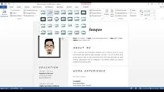 1 Page Word Professional Resume / CV Template Modern and Clean; Smart Design Table. Code: 13540037