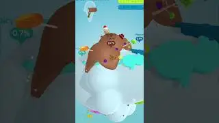 Paper.io 3D 100% SMALL ICE CREAM shaped map #gaming #games #ytshorts