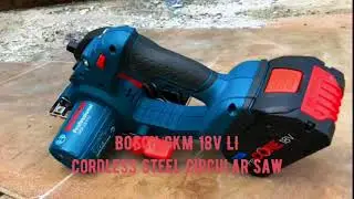 BOSCH GKM 18V LI Test Review Cutting 9mm thick steel Plate
