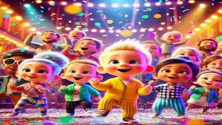 FUN Kids Dance Song! 🎶 Twirl, Jump & Stomp to the Music! 👶💃 AddyBee123