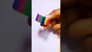 Paint a rainbow with sponge || #Art