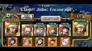 (OPTC) Clash!! Jinbe ★9 Double V3 Law [F2P Subs] Global Ver.
