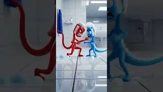 Evil Toothbrush Tango 🪥💀 | 3D Cartoon Horror-Comedy Loop Animation | Funny Creepy Bathroom Monsters