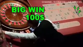 WATCH BIG WIN 100$ IN TABLE IN REAL ROULETTE IN CASINO OF 24/01/2026