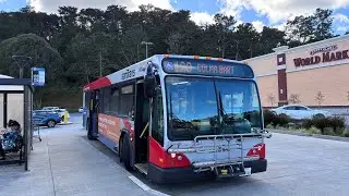 Samtrans | Route 120 to colma BART 2017 GillIg BRT 40’