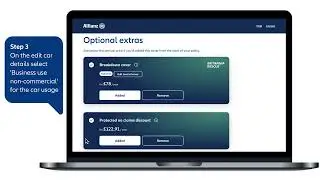 How to add business use to your Allianz Online Car Insurance