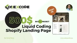 Liquid Template Landing Page Design  and Development  in Shopify | Part 6