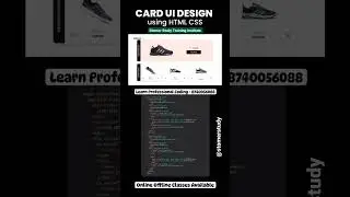 card UI design | Ui design and animation | coding class in Anupgarh #anupgarh  #computerprogramming