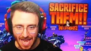 SACRIFICE THEM!! - Worms W.M.D Funny Moments