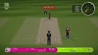 Babar Azam and Steve Smith Cricket 24 Sydney Sixers road to bbl25 26  Match 9 PS4 Slim 1 TB live