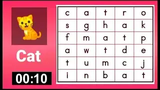 Word Search Game for Kids - Spell and Find the Hidden Words (with answers) || Part 1