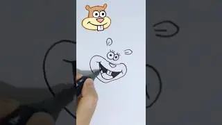 Simple Sandy Cheeks #drawing #art #cartoon