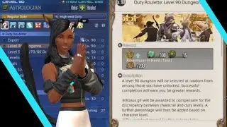 FFXIV Dungeon Adventures: Duty Roulette Level 90 dungeon on AST