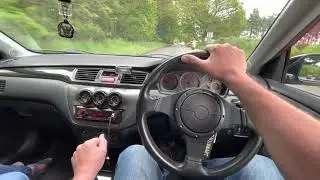 Mitsubishi Evo 7 POV drive to Southwold, England
