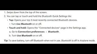 Top Tip video on Connect through Bluetooth on your Pixel Tablet#toptip