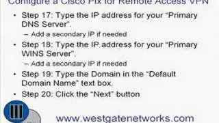 Cisco PIX Remote Access VPN Configuration