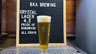 ALL GRAIN Light Crystal Lager | Pride of Ringwood & M84 | Grain to Glass Recipe