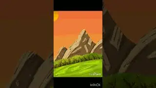 ⛰mountain scenery ⛰ #drawing #scenery #ibispaintx #anime #art #digital #mountain #dust #sun #plains