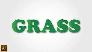 Grass effect in Illustrator using graphic style - Illustrator tutorial