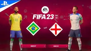 FIFA 23: геймплей, Бразилия против Англии, Чемпионат мира по футболу в Катаре 🏆 Неймар против Гар...