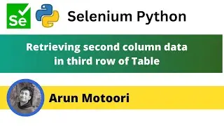 Retrieving second column data in third row of Table using Selenium Python (Selenium Python)