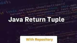 java return tuple