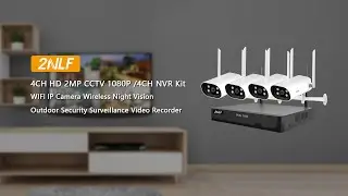 2NLF 8CH HD CCTV NVR Kit WIFI IP Camera Wireless Night Vision Outdoor Security Surveillance