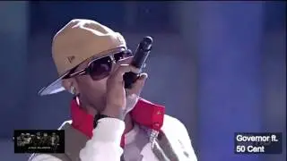 Governor ft.  50 Cent -  Here We Go Again ( Live on Lopez Tonight 2011 )