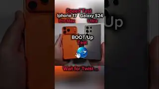 iPhone 17 Pro Max vs Galaxy S24 Ultra 🔥 Speed Test Showdown! #shorts