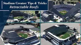 Tips & Tricks || RETRACTABLE ROOFS (Stadium Creator, MLB The Show)