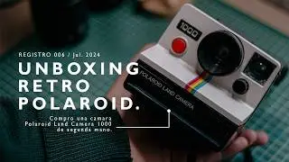 🧽 Cámara retro: Unboxing y limpieza de la Polaroid Land Camera 1000
