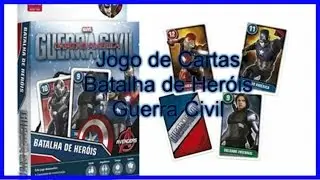 Jogo de Cartas Marvel - Batalha de Her&oacute;is 