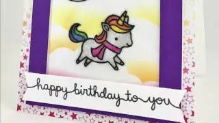 Rainbow Unicorn - Magic Slider Card