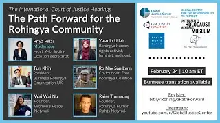 The Path Forward for the Rohingya Community