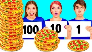 100 Слоев Еды Челлендж | Фантастические Лайфхаки с Едой от DaZaZa Challenge