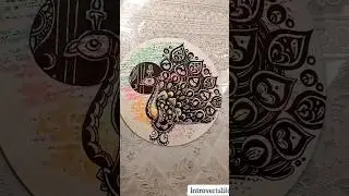 Easy Mandala art #shorts #trending #tiktok #introvertslife