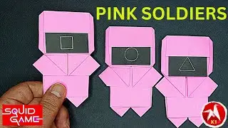 🎭 The Secret to Making the Perfect Paper Pink Soldier! 🤫🟥 | Squid Game |